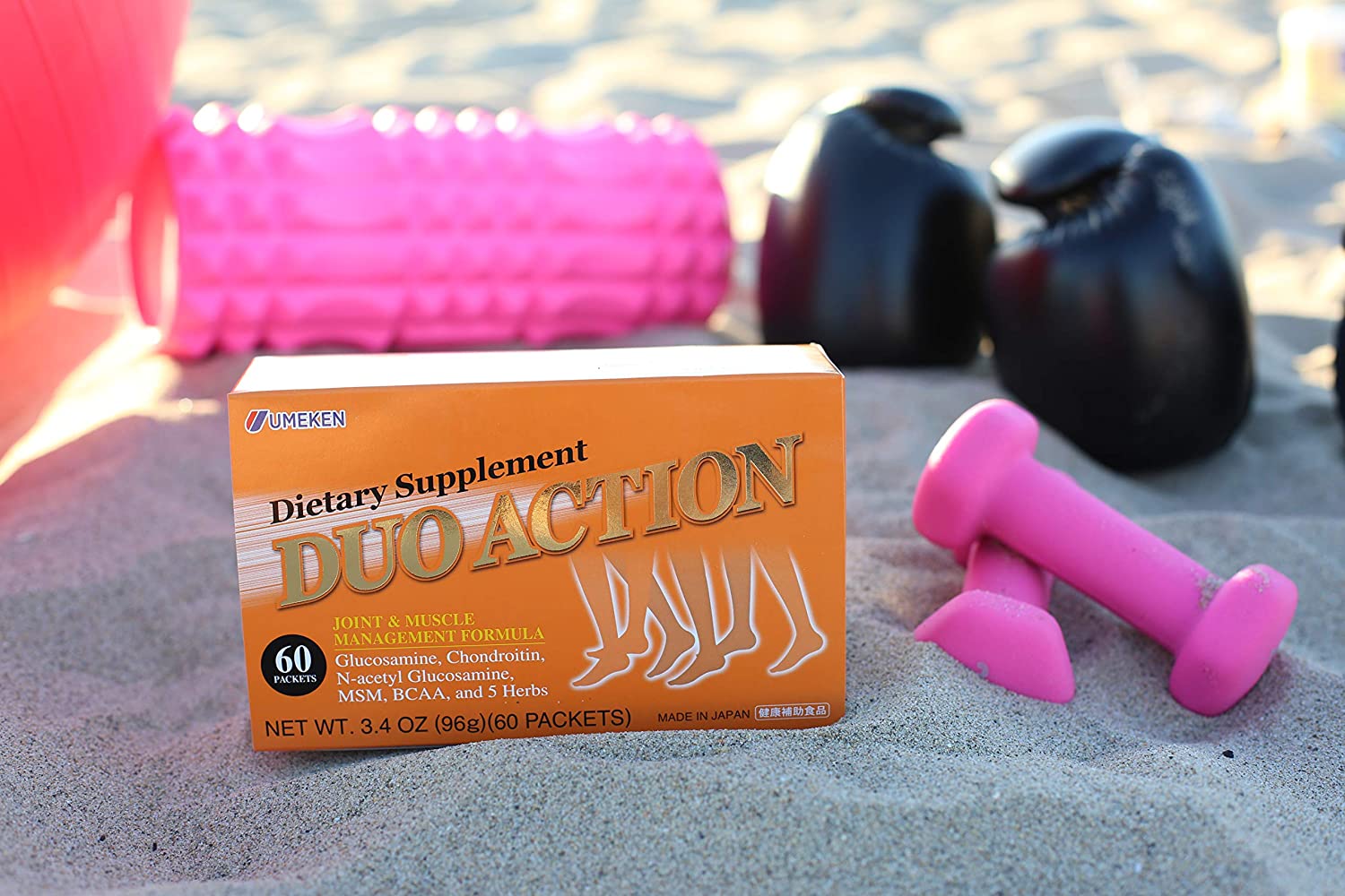 2X Umeken Duo Action, Glucosamine + Chondroitin + MSM + BCAA + Special Joint Health* Herbal Formula.