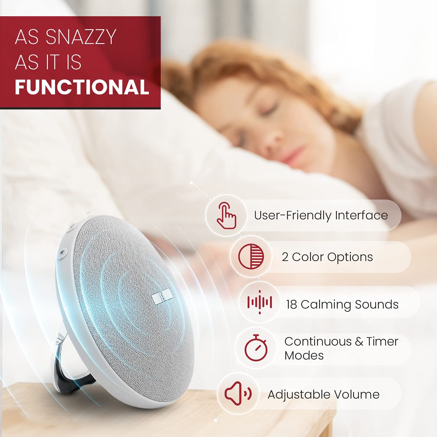 Kyle & Bryce - Sleep Therapy Sound Machine - White Noise Machine - 18 ...