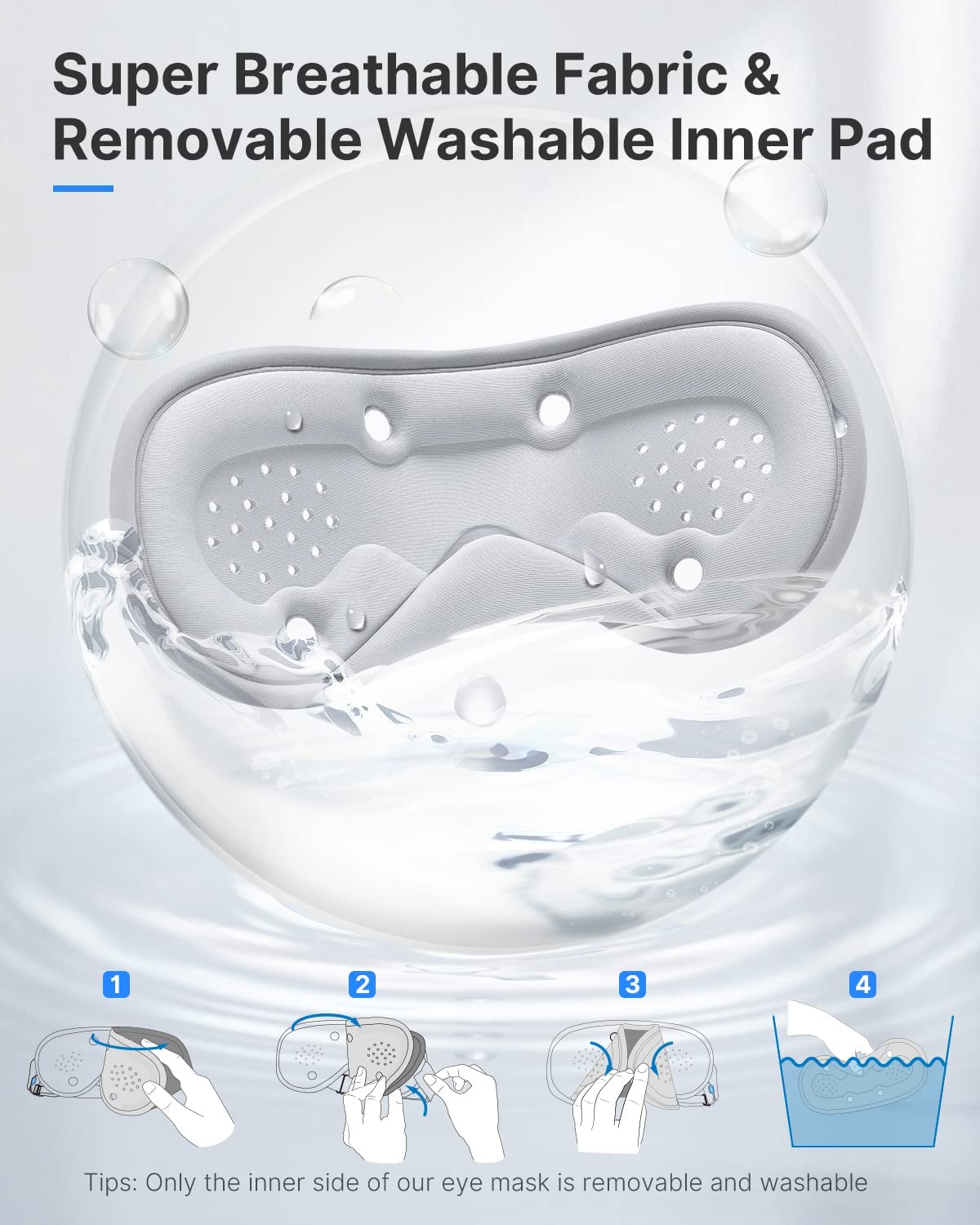 Eye Mask for Sleeping & Foot Massager Machine with Heat