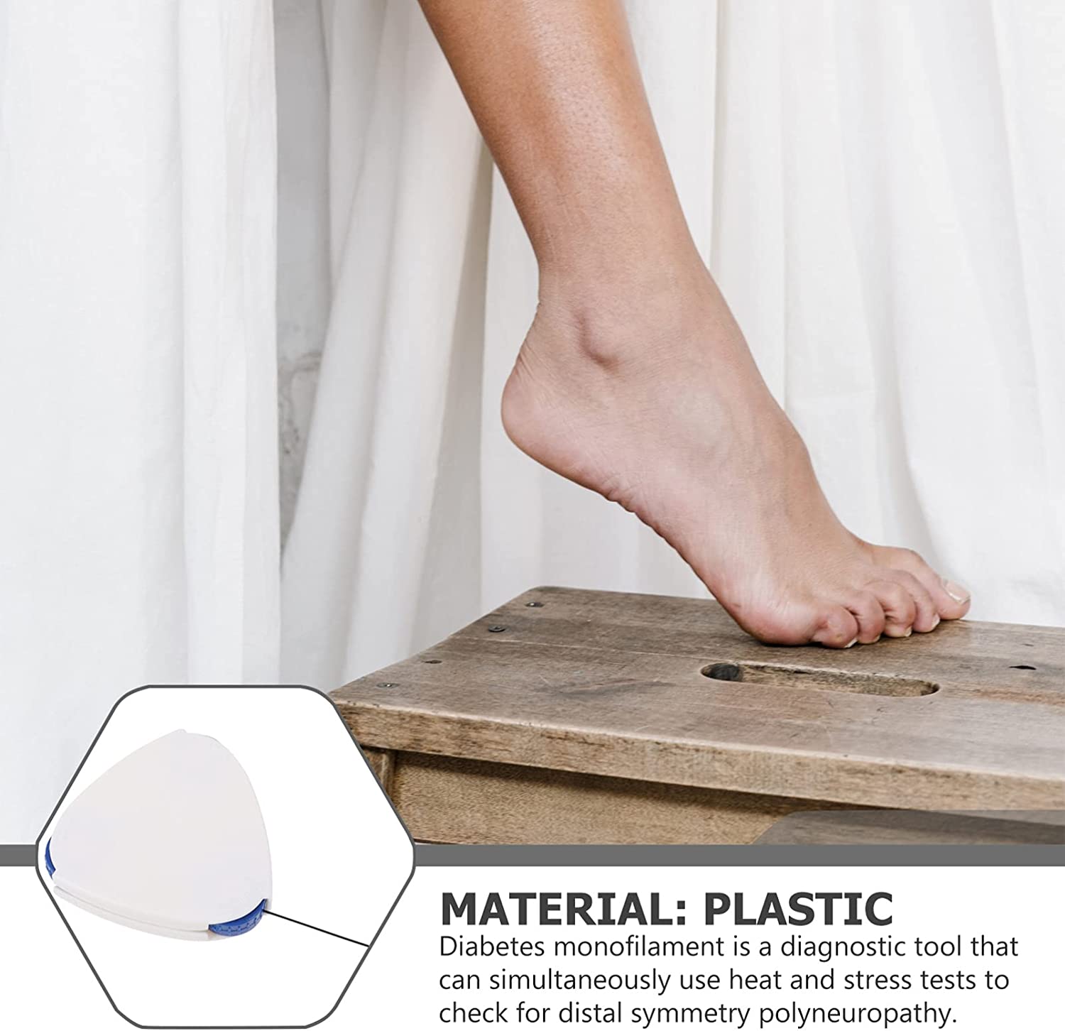 DOITOOL 3Pcs Foot Neuropathy Test Monofilaments Triangle Diabetes Test Monofilaments Diabetes Nerve 