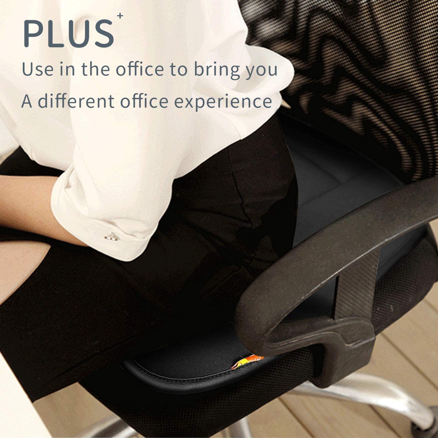 RaoRanDang Car Seat Cushion Pad for Car Driver Seat Office Chair Home Use Memory Foam Seat Cushion (