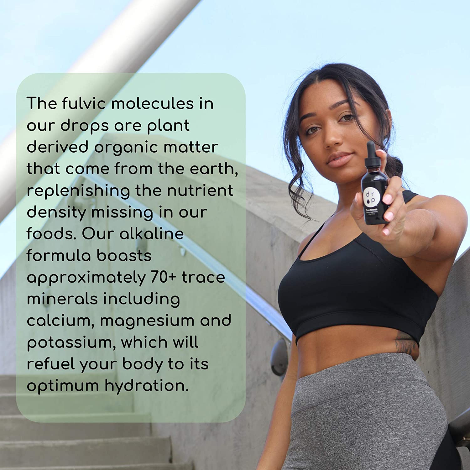 Drop Supplements Organic Trace Minerals Electrolyte Drops and Vitamin D3 Drops Bundle