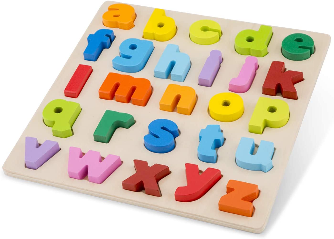 New Classic Toys Puzzle Alphabet Educational Wooden Toys for 2 Year Old Boy and Girl Toddlers Learn 