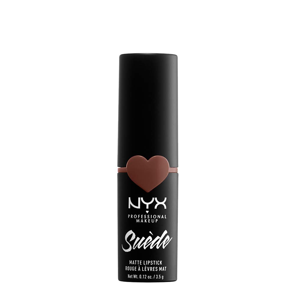 NYX PROFESSIONAL MAKEUP Suede Matte Lipstick, Vegan Formula - Free Spirit (Medium Nude with Pink)
