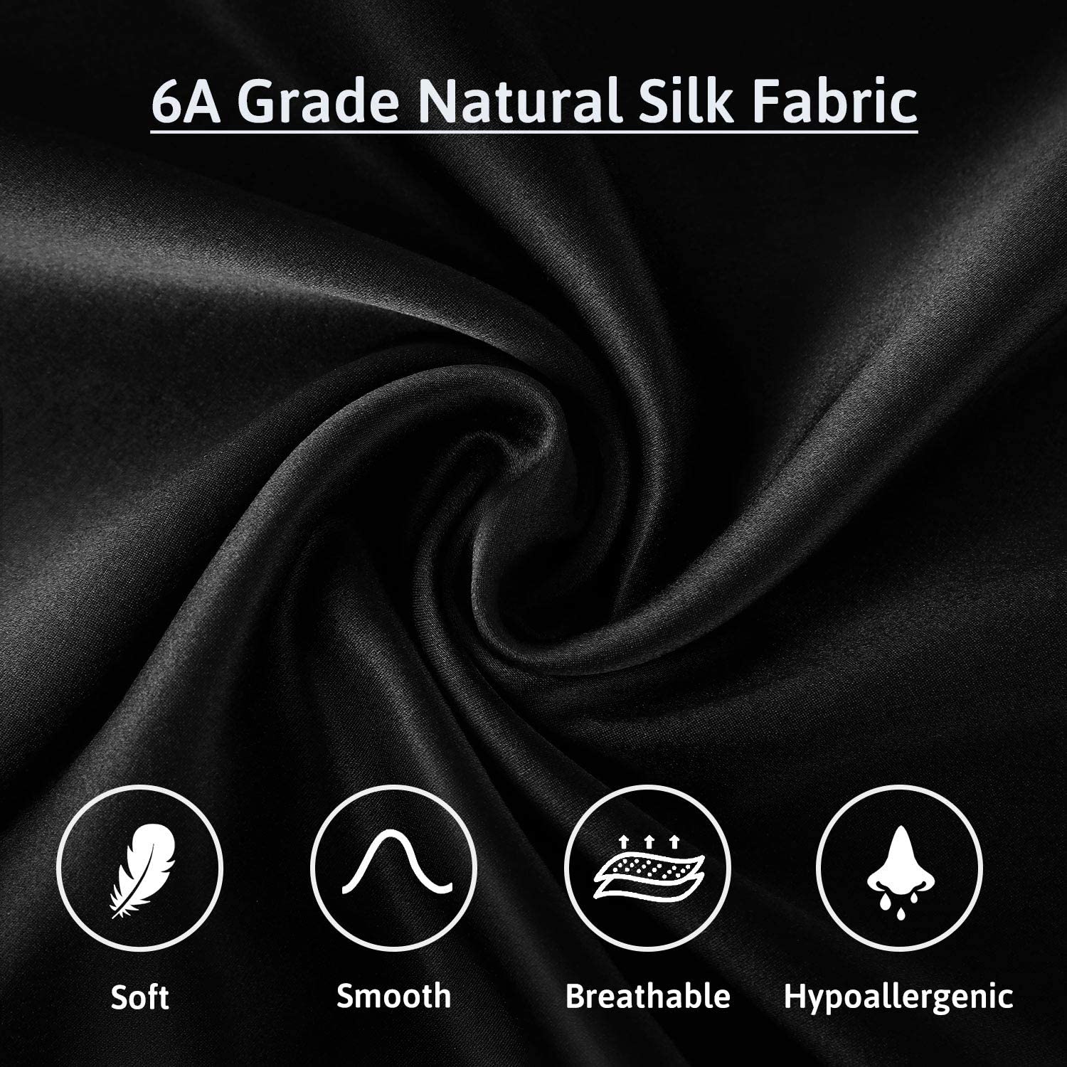 ATreebag 100% Mulberry Silk Pillowcase for Hair and Skin, Double Sided 19 Momme 600 Thread Count Pur