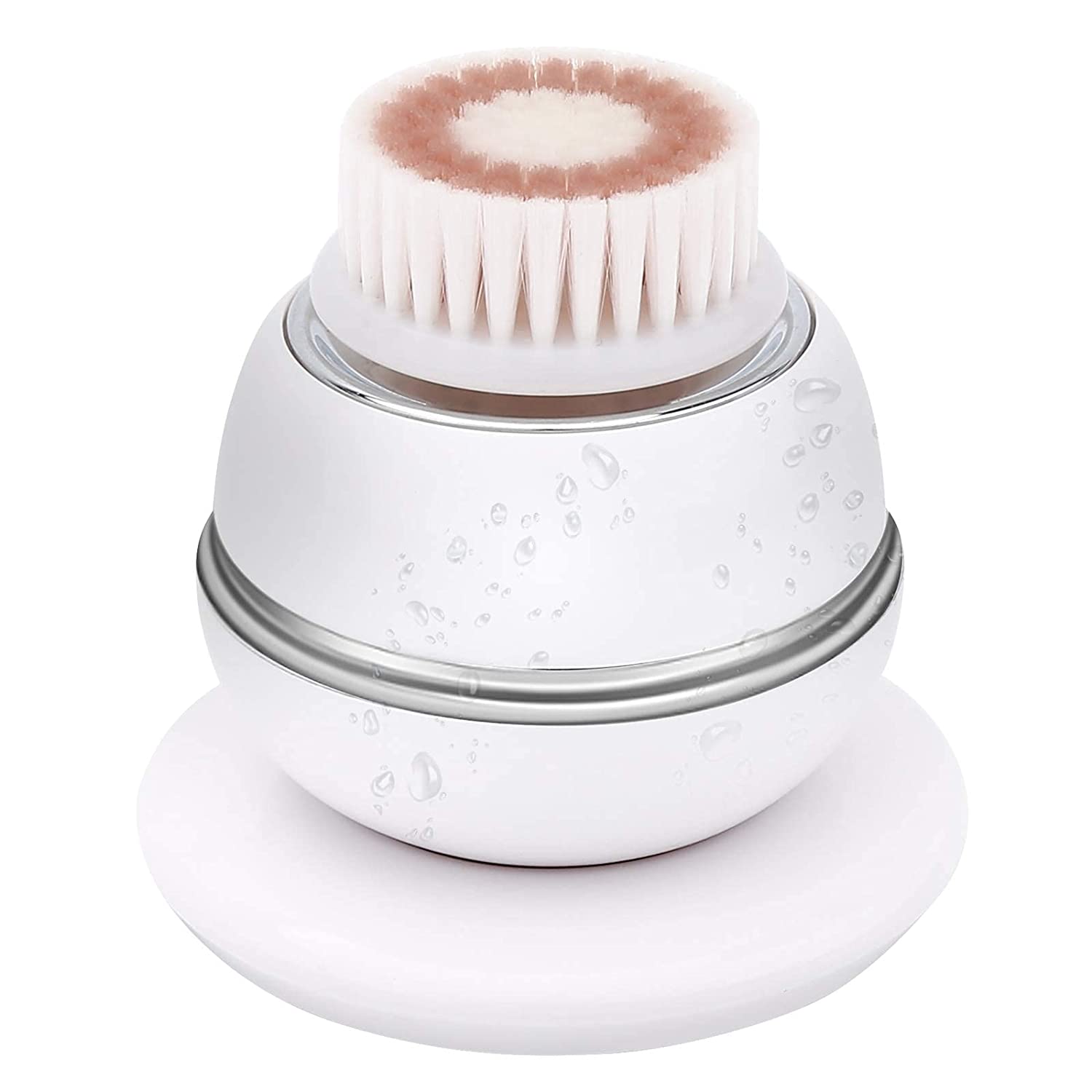Facial Cleansing Brush, Electric Face Cleanser Brush Waterproof Wireless Massager for Deep Cleansing