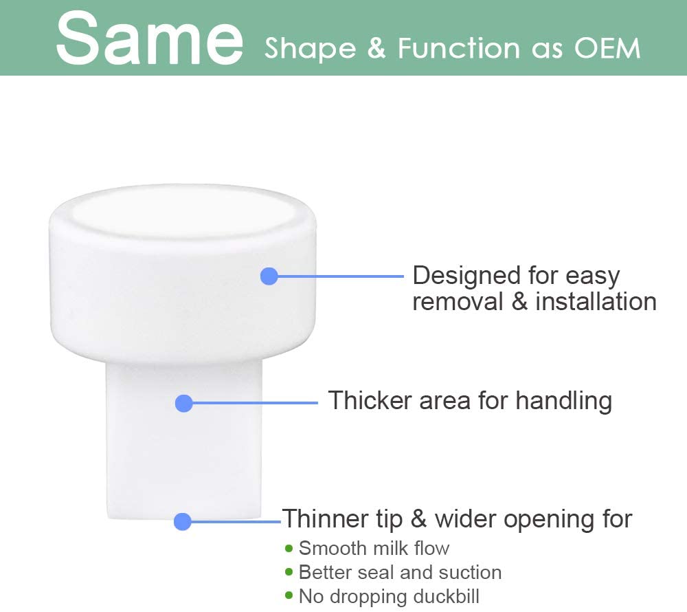 Maymom Pump Parts 1x Flange (19mm) 1 Valve 1 Tubing 1 Backflow Protector Compatible w Spectra S2 Spe