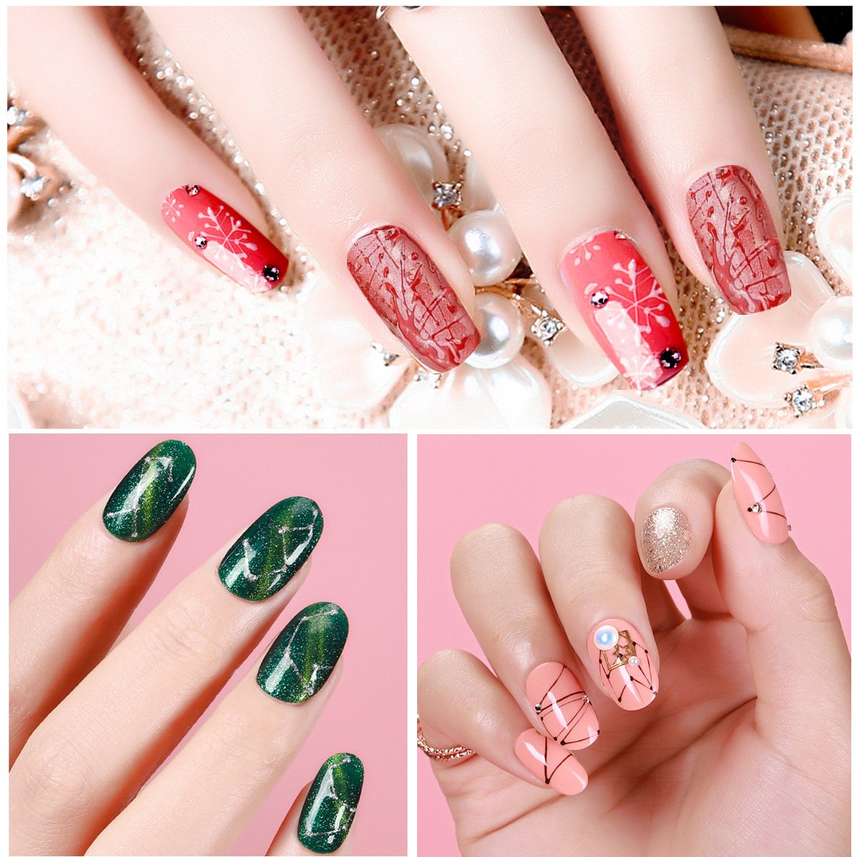 6 Colors Spider Gel, Saviland matrix Gel with Gel Paint Design Nail Art Wire Drawing Gel for Line (W