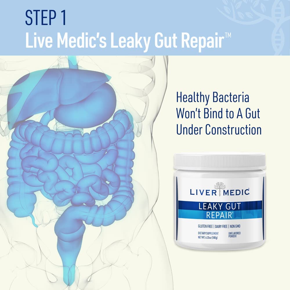 Leaky Gut Repair Powder – Glutamine Powder w/Slippery Elm & Marshmallow Root - Leaky Gut Repair Su