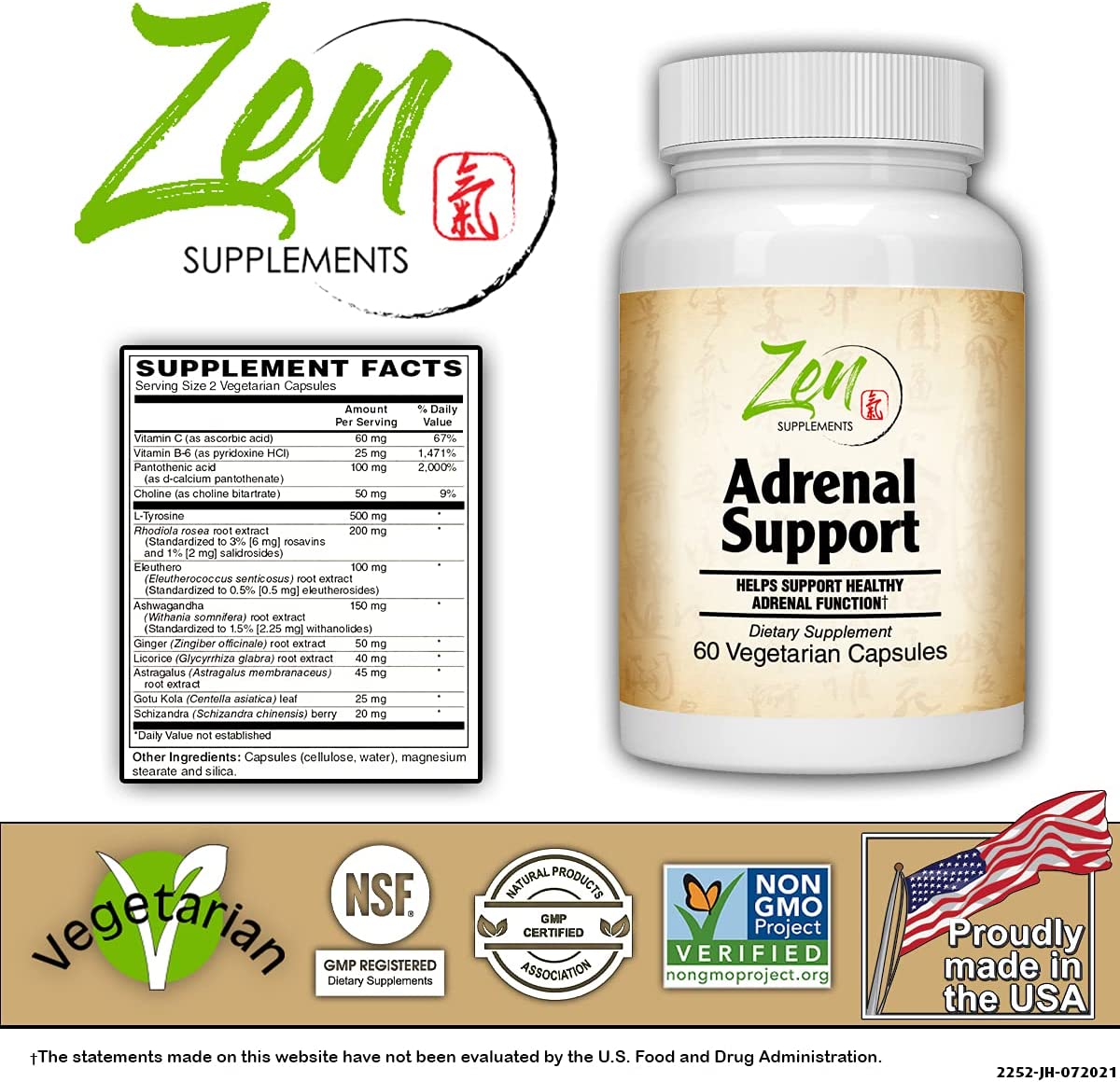 Complete Adrenal Support and Cortisol Support Supplements - Adrenal Health & Cortisol Control with A