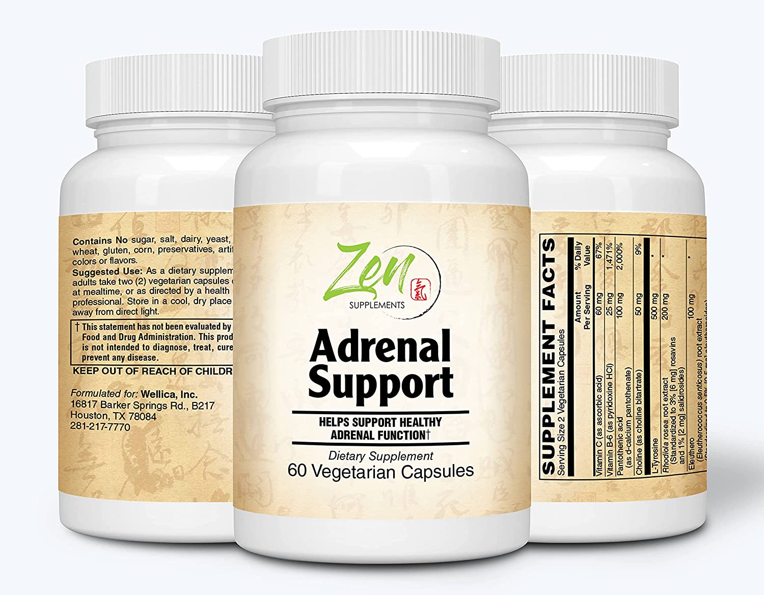 Complete Adrenal Support and Cortisol Support Supplements - Adrenal Health & Cortisol Control with A