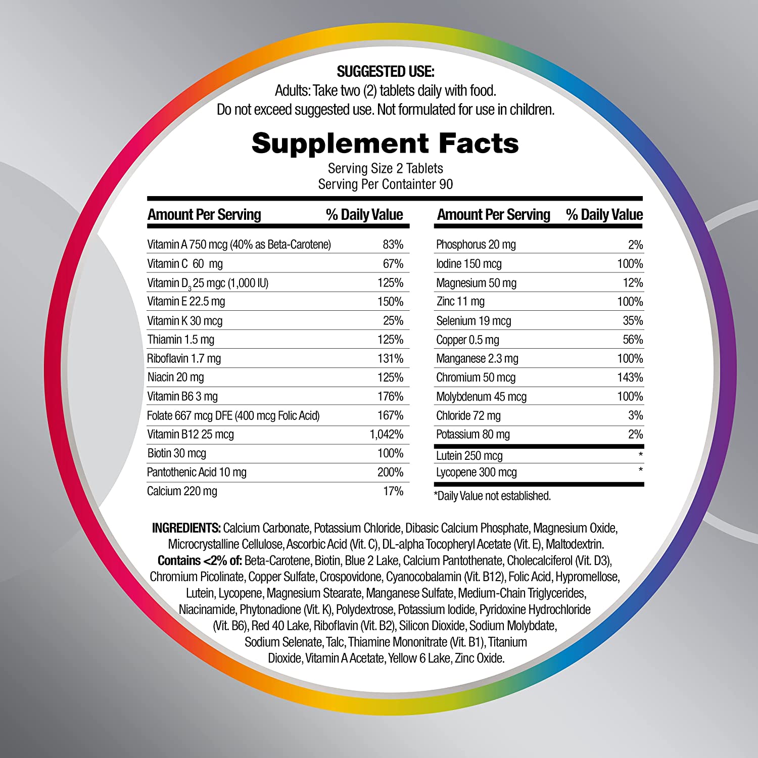 Centrum Minis Adult 50+ (320 Count) Multivitamin/Multimineral Supplement Tablets
