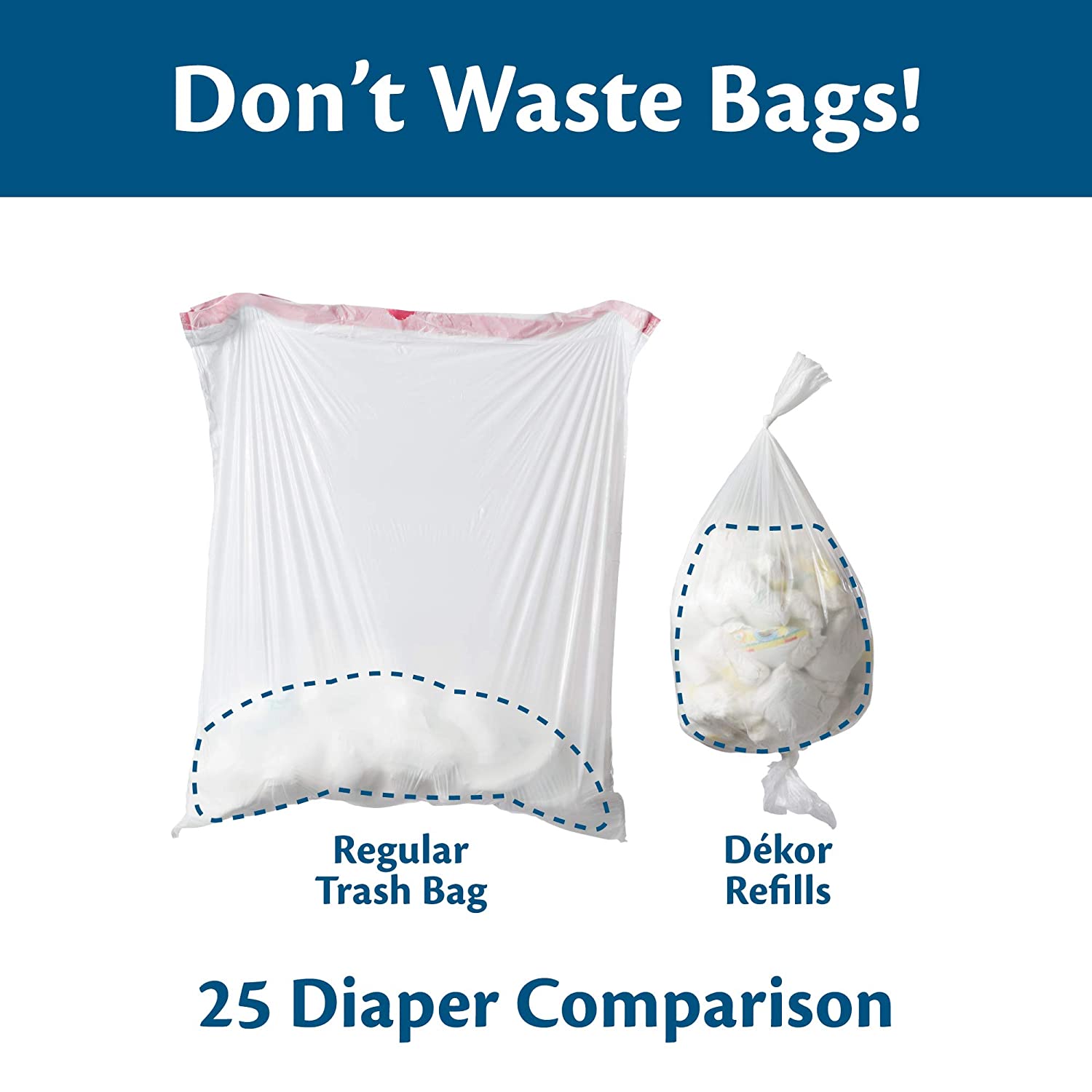 Dekor Plus Hands-Free Diaper Pail | Gray | Easiest to Use | Just Step – Drop – Done | Doesn’t
