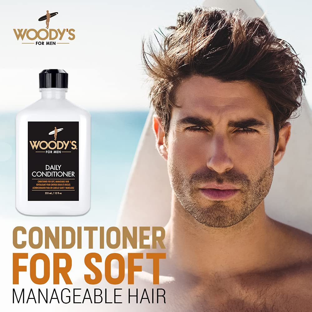 Woody"s Daily Shampoo & Conditioner (Conditioner, 12 Fl Oz (Pack of 1))