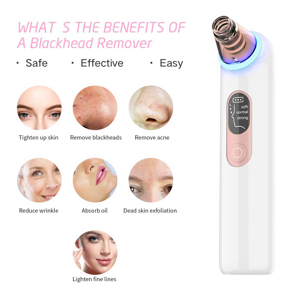 Blackhead Remover Pore Vacuum Cleaner - Electric Blackhead Cleaner Beauty Extractor, Comedo Removal 