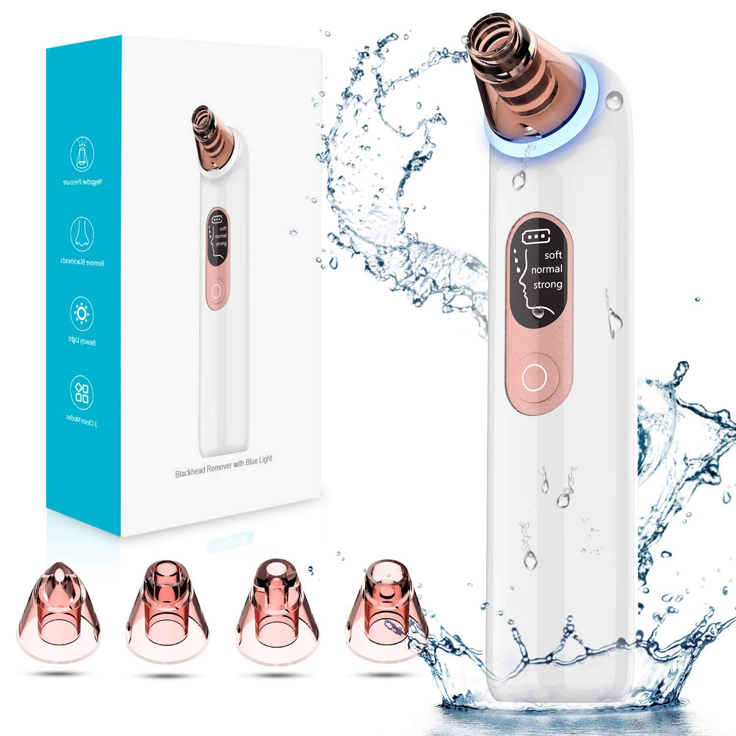 Blackhead Remover Pore Vacuum Cleaner - Electric Blackhead Cleaner Beauty Extractor, Comedo Removal 