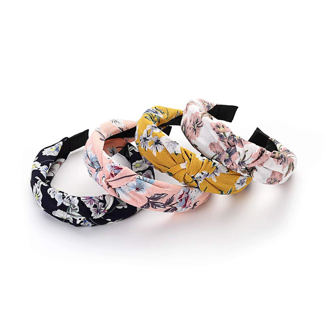 Catery Boho Headbands Knoted Headband Stylish Floal Hair Band Headpiecce Bohemia Turban Headbands Cr