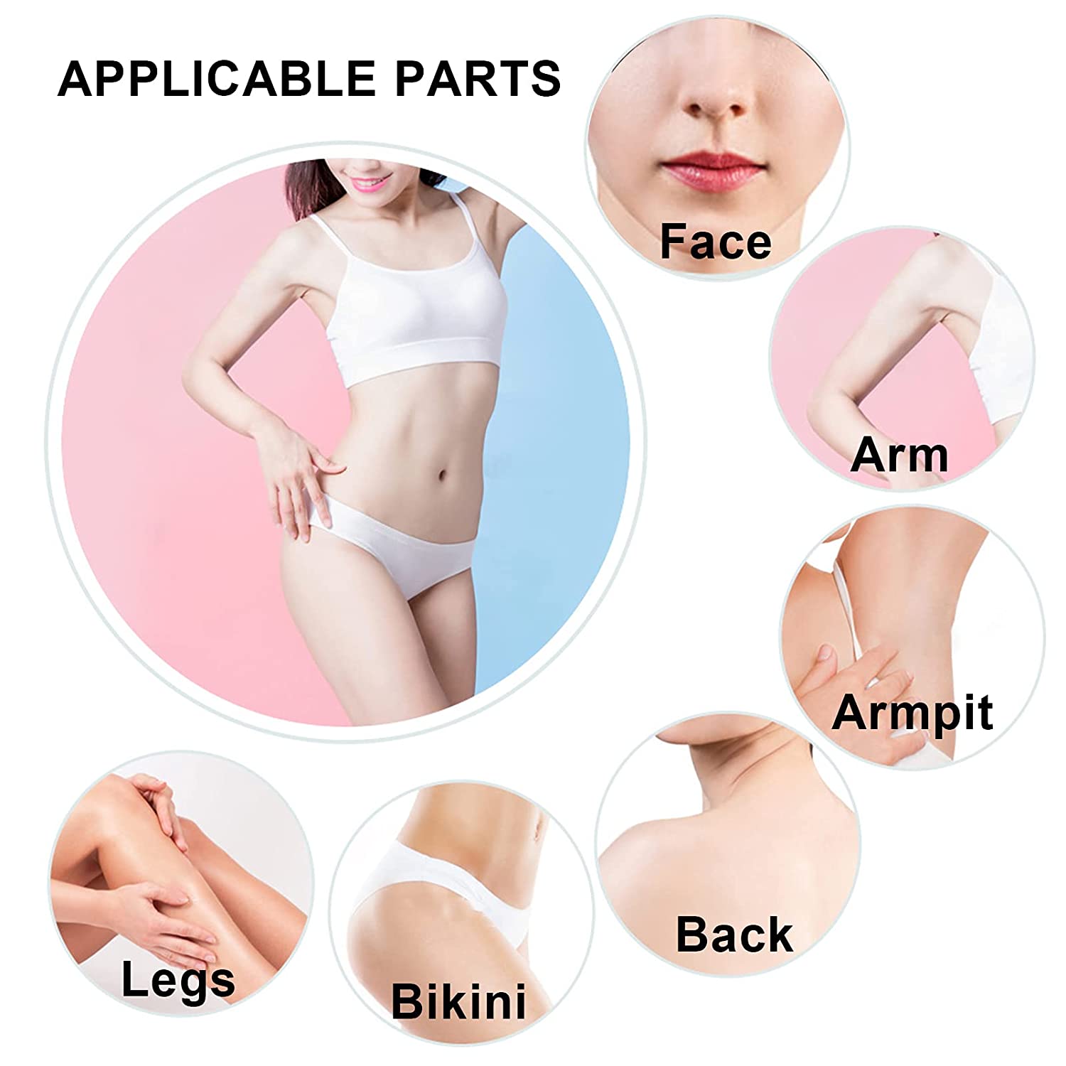 Depilatory Wax Bead, Easy To Operate Mild and Non‑irritating Hard Wax Bean for Home Use for Face f