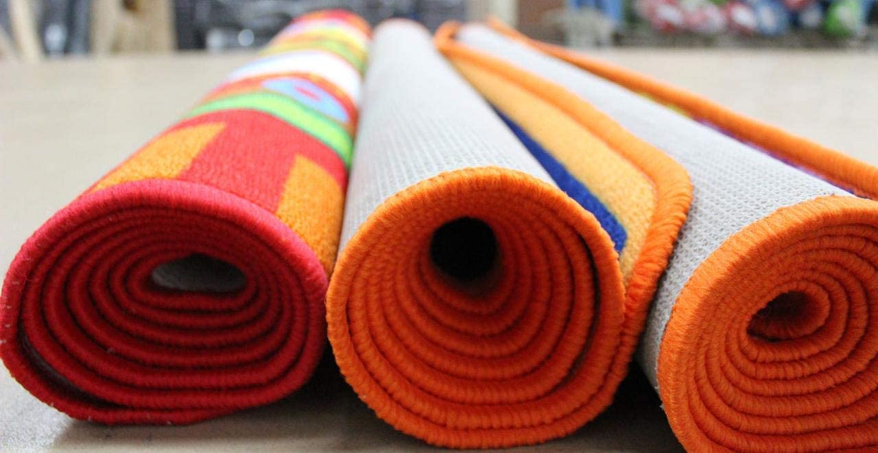 Kids Rug USA Map Area Rug 5x7 (Approx 4'11" X 6' 10") Non Slip Gel