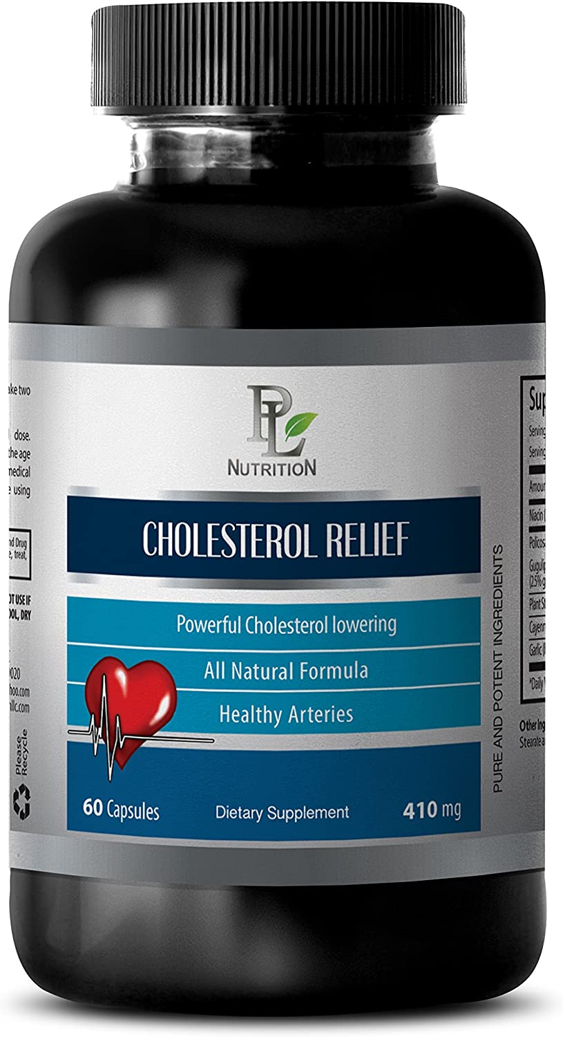 Artery Cleaner - Cholesterol Relief - Cholesterol Supplements - 1 Bottle 60 Capsules