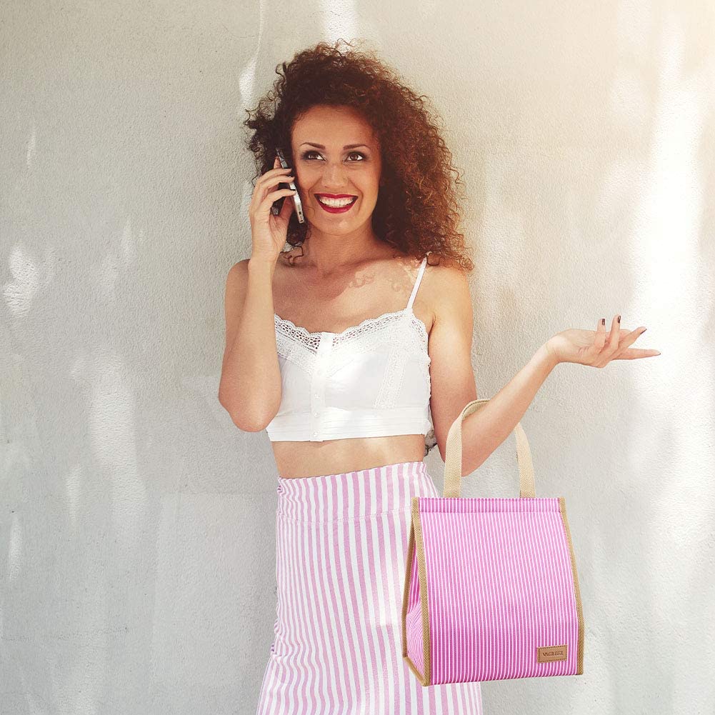 Lunch Bag, VAGREEZ Insulated Lunch Bag Large Waterproof Adult Lunch Tote Bag For Men or Women (Strin