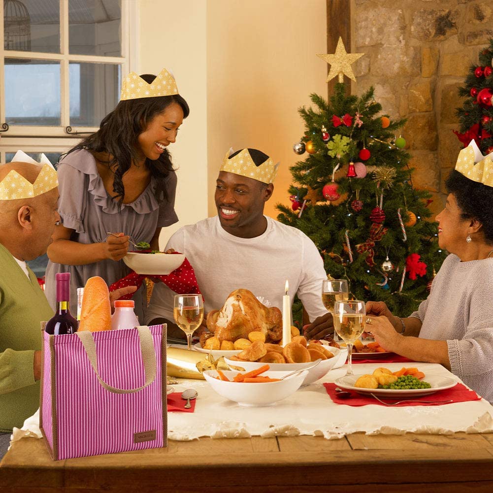 Lunch Bag, VAGREEZ Insulated Lunch Bag Large Waterproof Adult Lunch Tote Bag For Men or Women (Strin