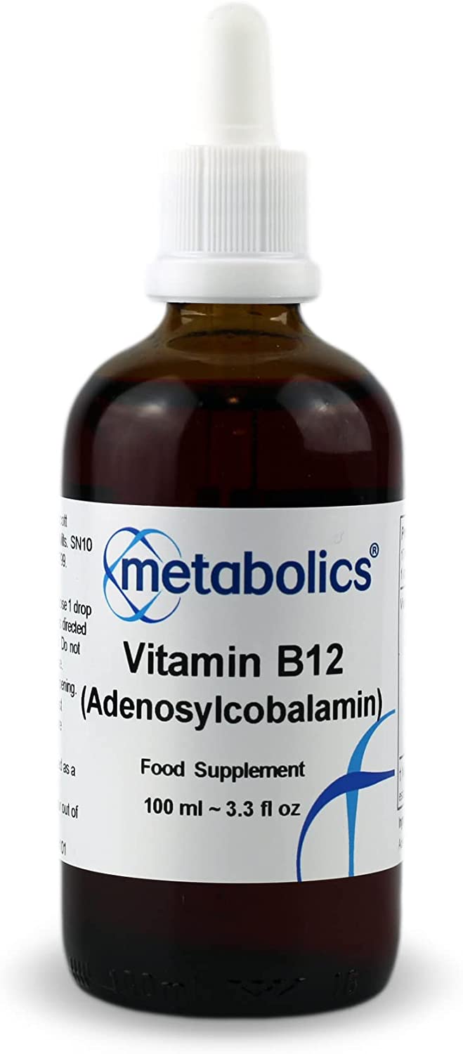 Vitamin B12 Liquid | Pure Adenosylcobalamin Supplement | for Normal Brain Function | Made in The UK