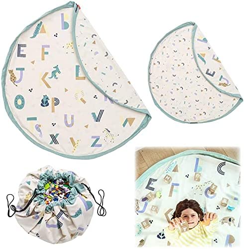 Play & Go Drawstring Play Mat Storage Bag for Children - Kids Toy Storage Organizer - Drawstring Toy