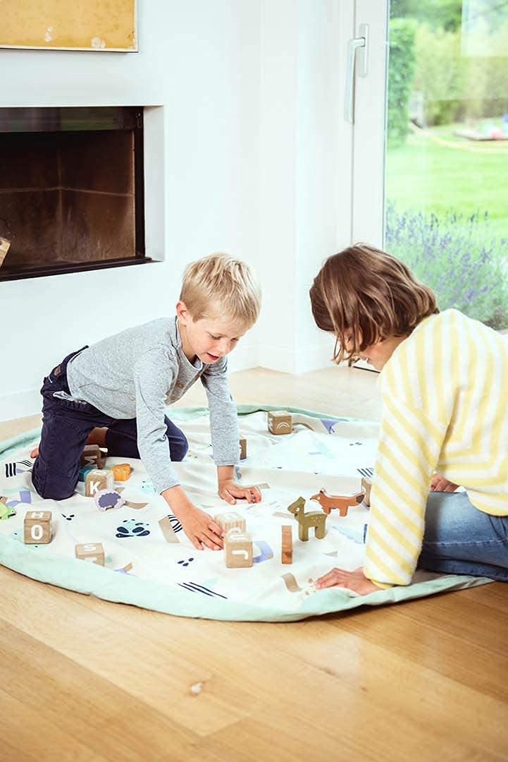 Play & Go Drawstring Play Mat Storage Bag for Children - Kids Toy Storage Organizer - Drawstring Toy