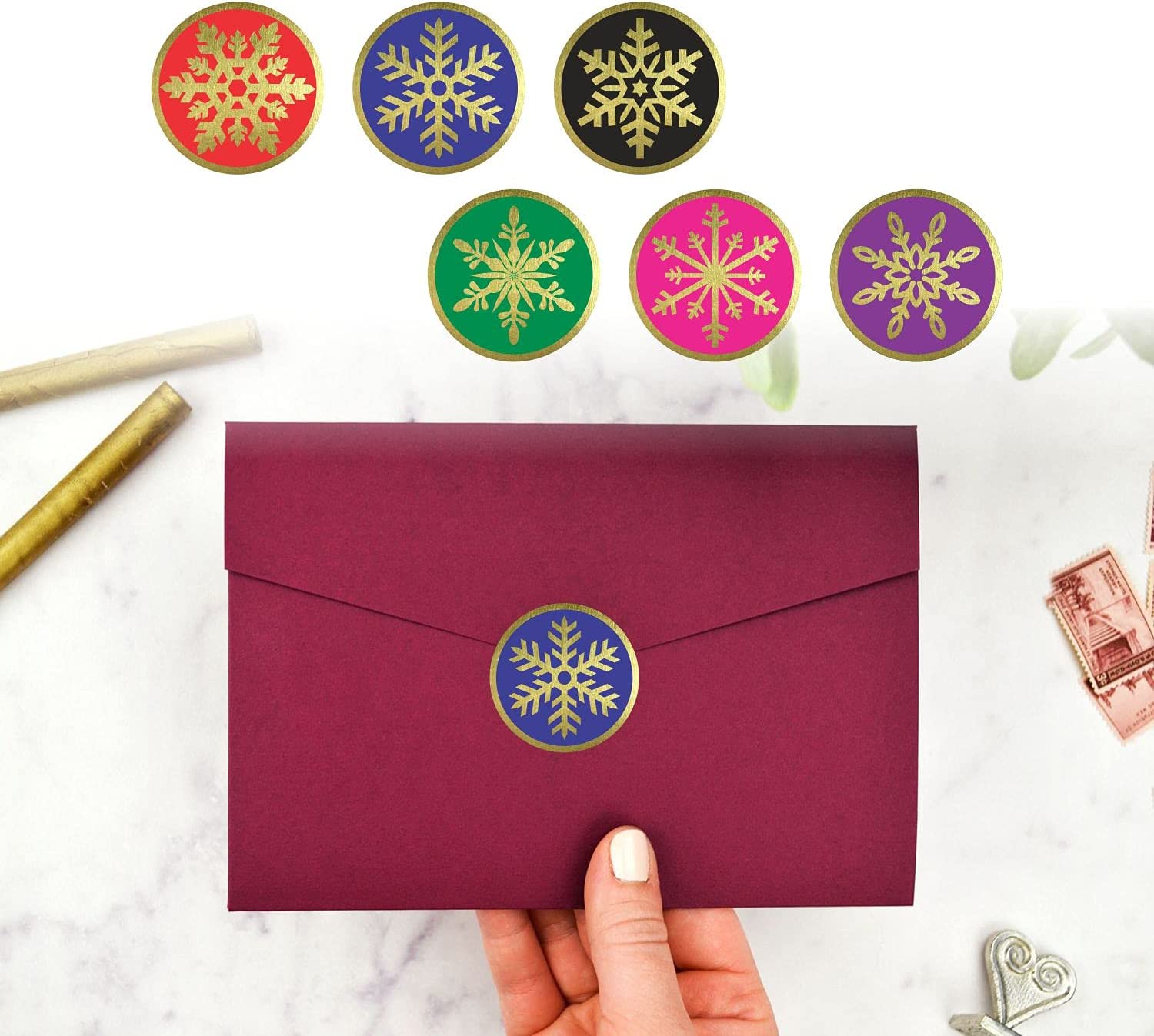 Snowflake Stickers - (Pack of 120) 2