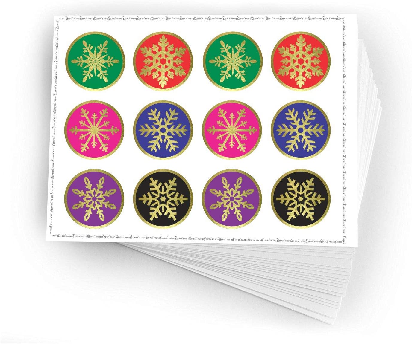 Snowflake Stickers - (Pack of 120) 2