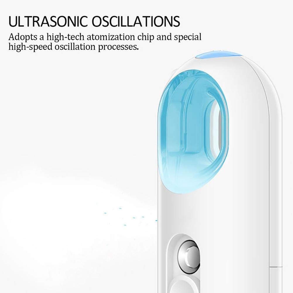 Portable Nano Mist Spray, Handy mini Facial Steamer Moisturizing Sprayer 22ml Spray Cold Spray Beaut