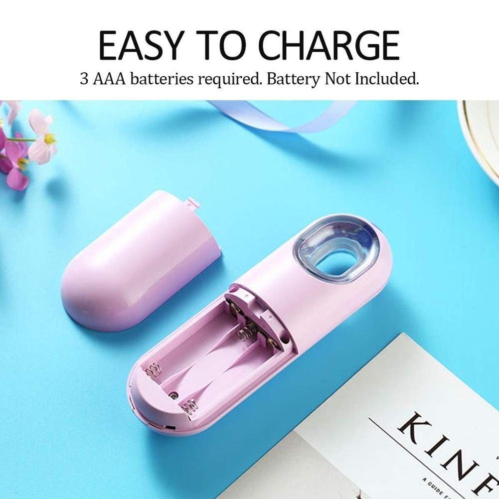 Portable Nano Mist Spray, Handy mini Facial Steamer Moisturizing Sprayer 22ml Spray Cold Spray Beaut