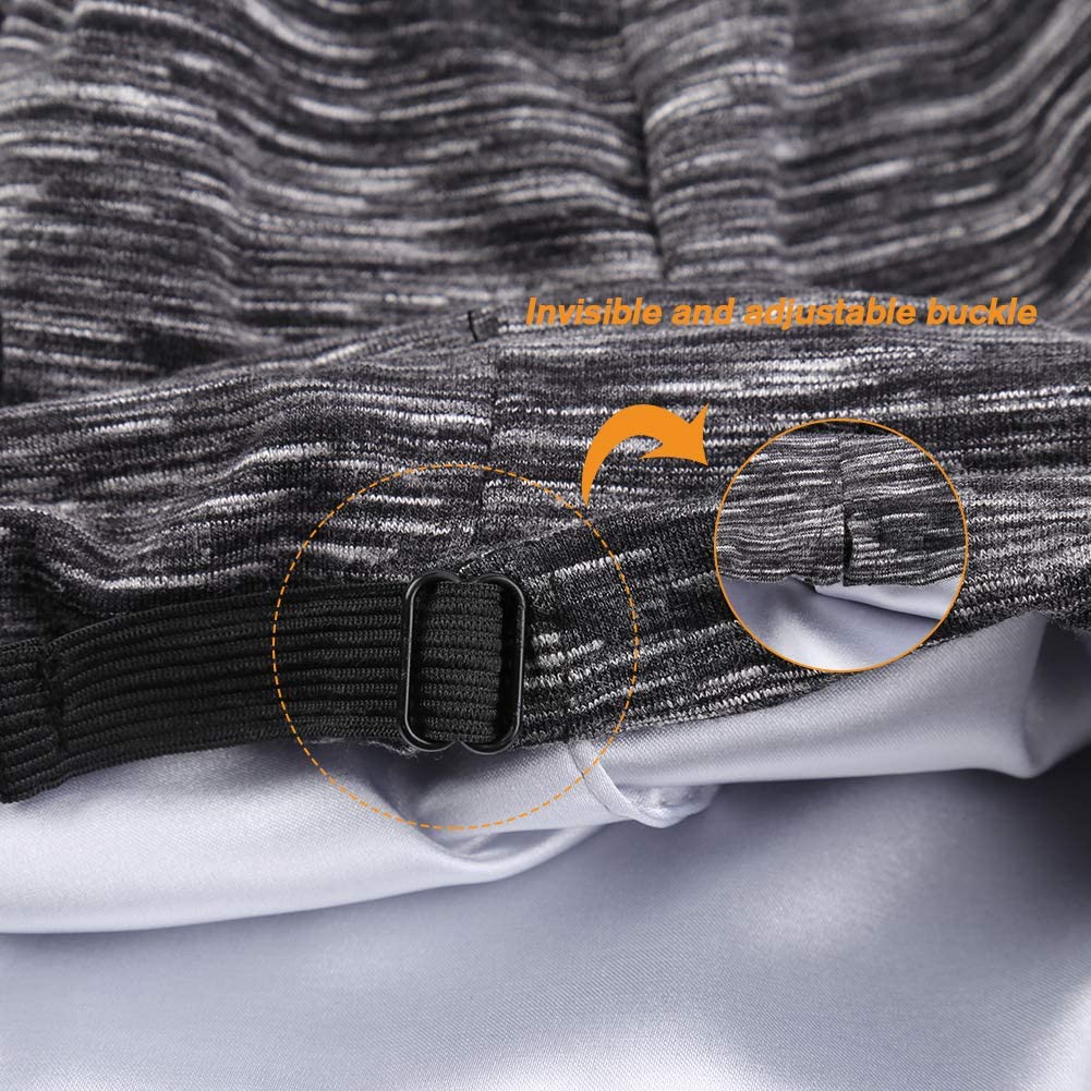 Greatremy Beanie Kids Silky Satin Lined Hair Bonnet Sleep Cap-Adjustable Elastic Band Slouchy Cotton