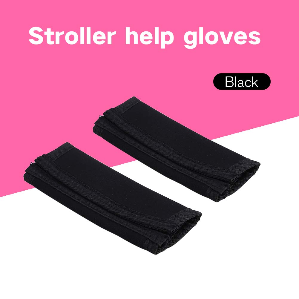 Ruiqas Stroller Handle Covers 1 Pair Baby Pushchair Handle Cover Stroller Handle Grip Bar Anti-slip 
