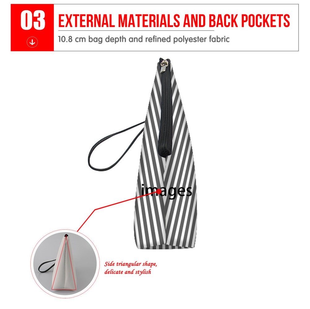 HUGS IDEA Funny Mouse Print Toiletry Bag Travel Shopping PU Leather Waterproof Cosmetic Pouch