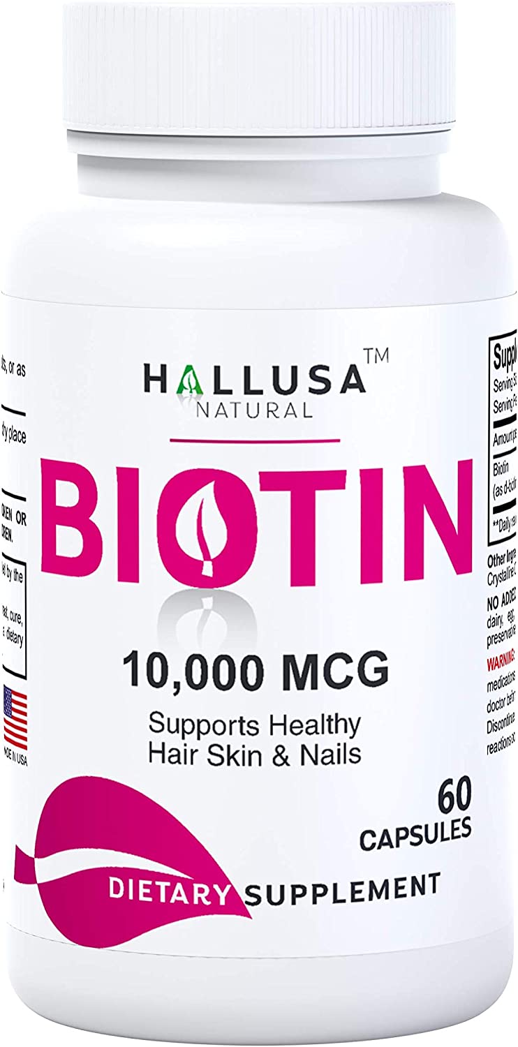 Suplemento de biotina - Pastillas para la caída del Cabello - Crecimiento del Cabello – Crecimien