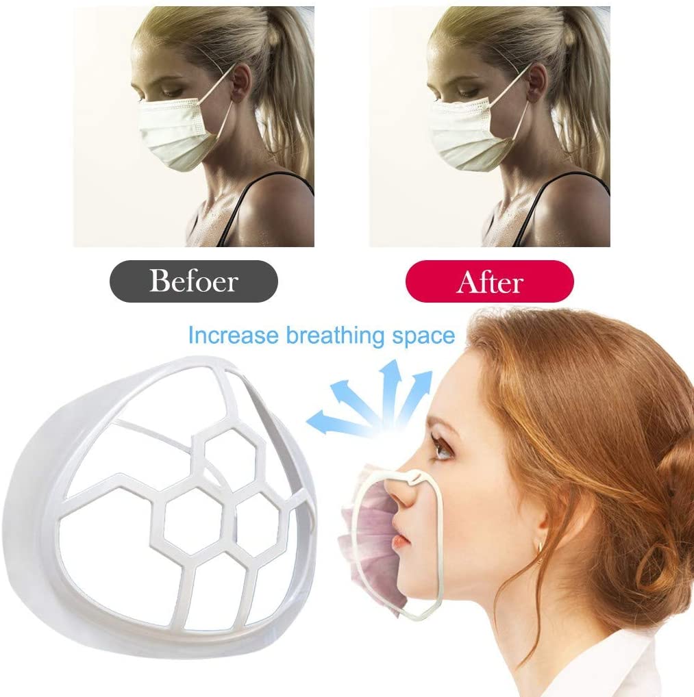 3D Mαsk Bracket for Kids Adults - Protect Lipstick Lips - Internal Support Holder Frame Nose Breath