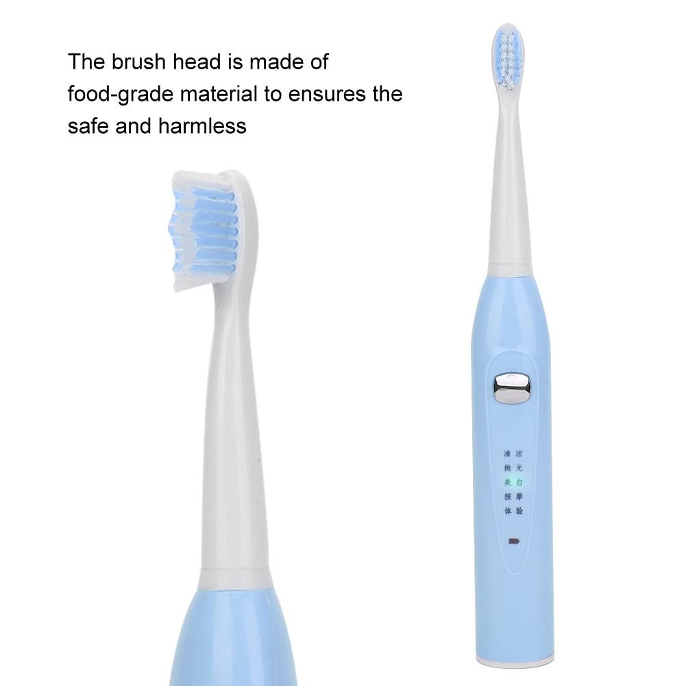 Electric Sonic Toothbrush, USB Rechargeable Power Toothbrush, Soft Hair Waterproof Adult Automatic T
