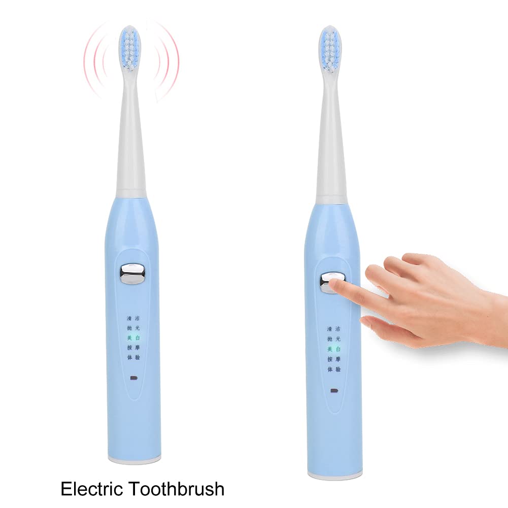 Electric Sonic Toothbrush, USB Rechargeable Power Toothbrush, Soft Hair Waterproof Adult Automatic T