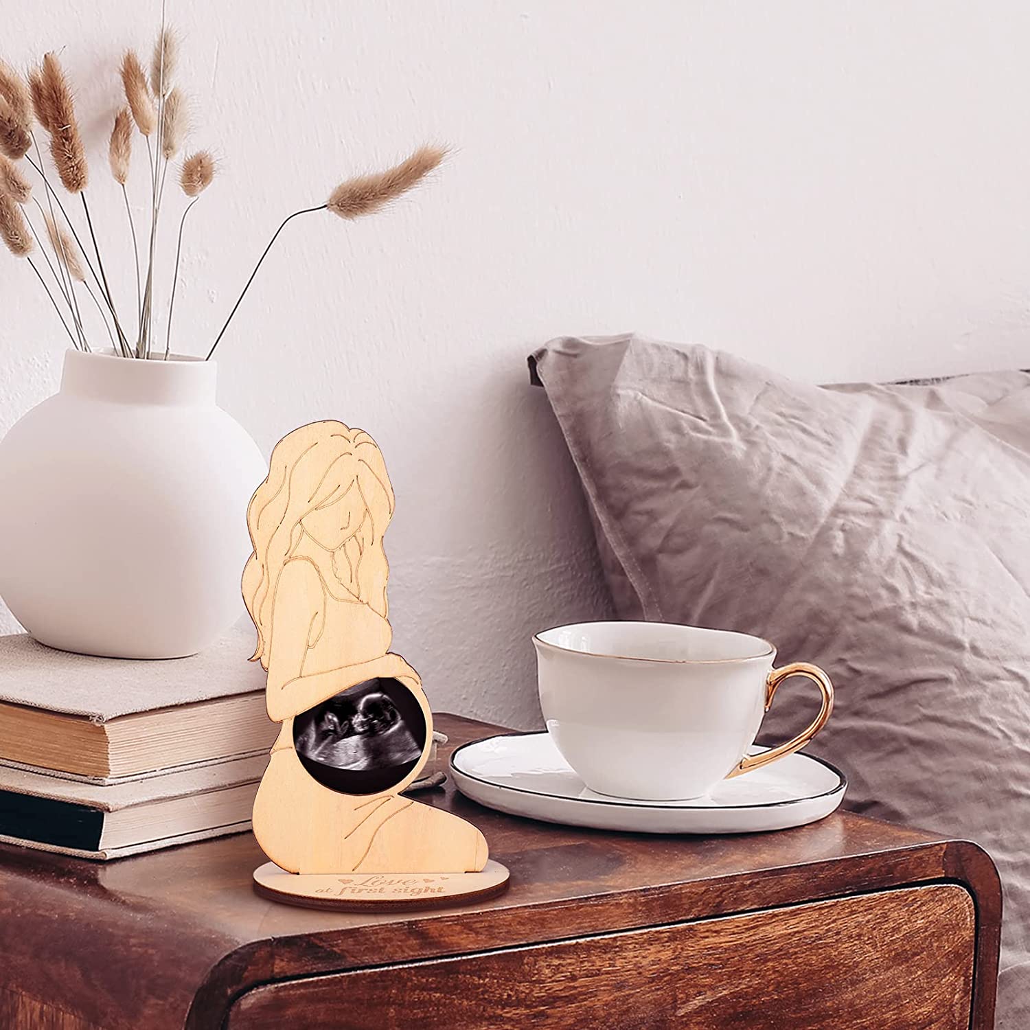 3 Pieces Christmas Pregnant Women Gifts Ideas Ultrasound Picture Frame Pregnancy Keepsake Photo Fram