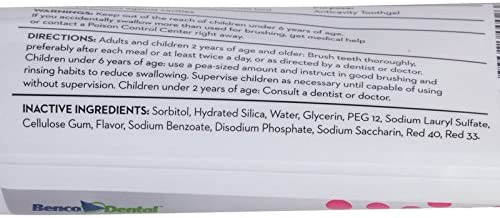 PRO-SYS® Kids Bubblegum Fluoride Toothpaste Toothgel - ADA Accepted (3 Pack)