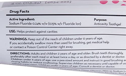 PRO-SYS® Kids Bubblegum Fluoride Toothpaste Toothgel - ADA Accepted (3 Pack)