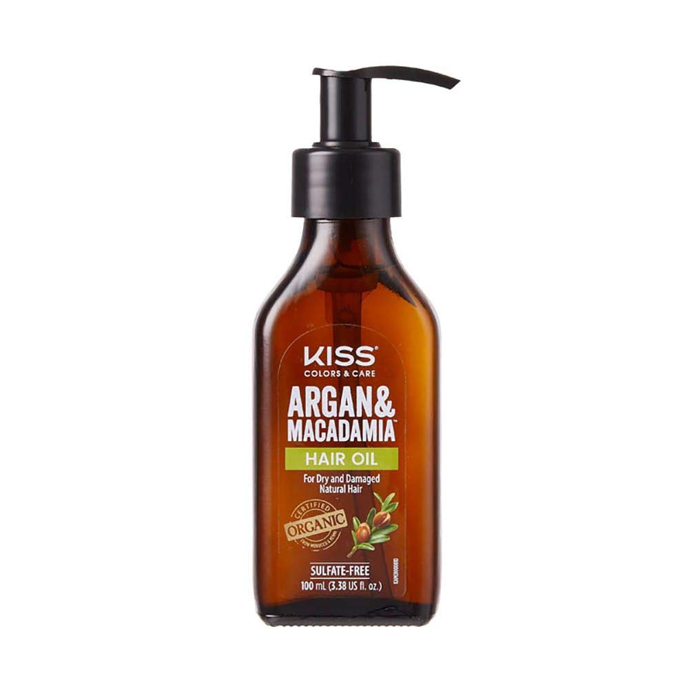Kiss Argan & Macademia Reparative Hair Oil Serum 100mL (3.38 US fl.oz.)