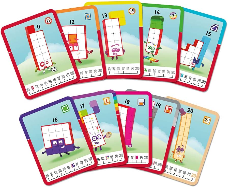 Learning Resources MathLink Cubes Numberblocks 11-20 Activity Set, 30 Numberblocks Activities Linked