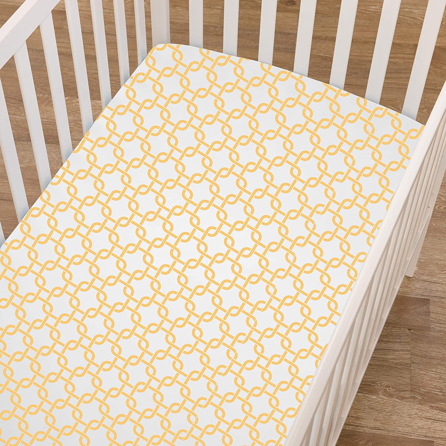 American Baby Company 100% Natural Cotton Percale Fitted Crib Sheet for Standard Crib and Toddler Ma