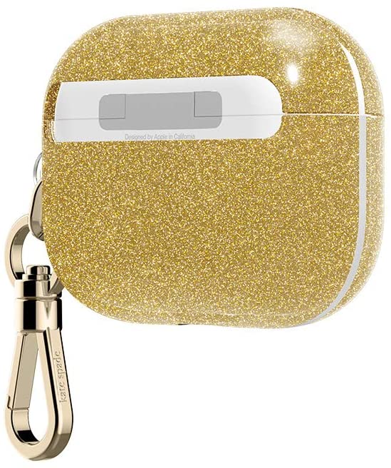 kate spade new york Airpods Pro Case Compatible with Apple AirPods Pro - Gold Glitter