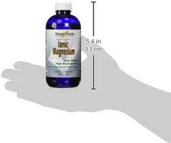 Good State Ionic Magnesium 8 oz - Natural - Nano Sized Mineral Technology - Professional Grade - Sup
