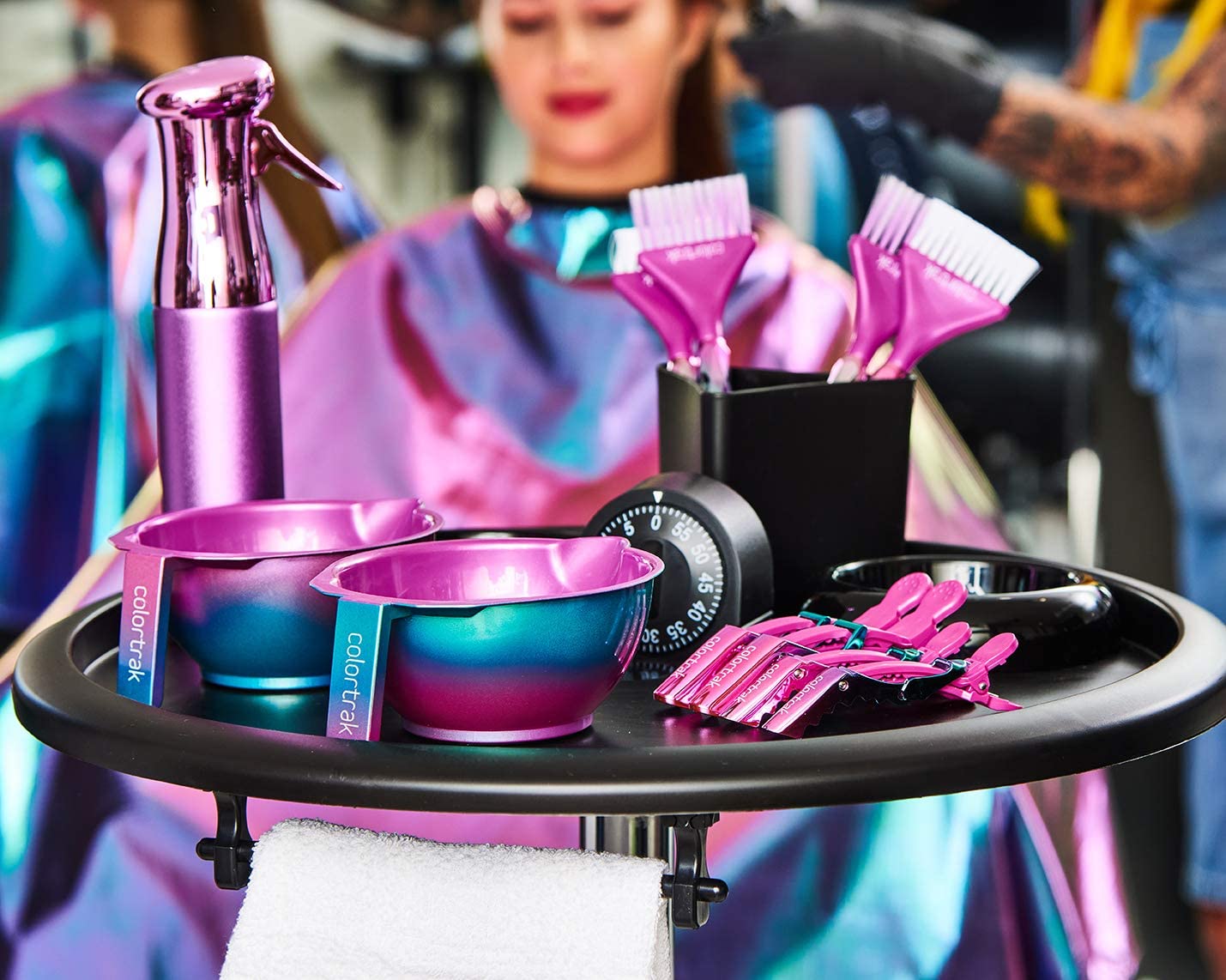 Colortrak SC Aurora Bowls, Stackable Color Bowls With NonSlip Rubber