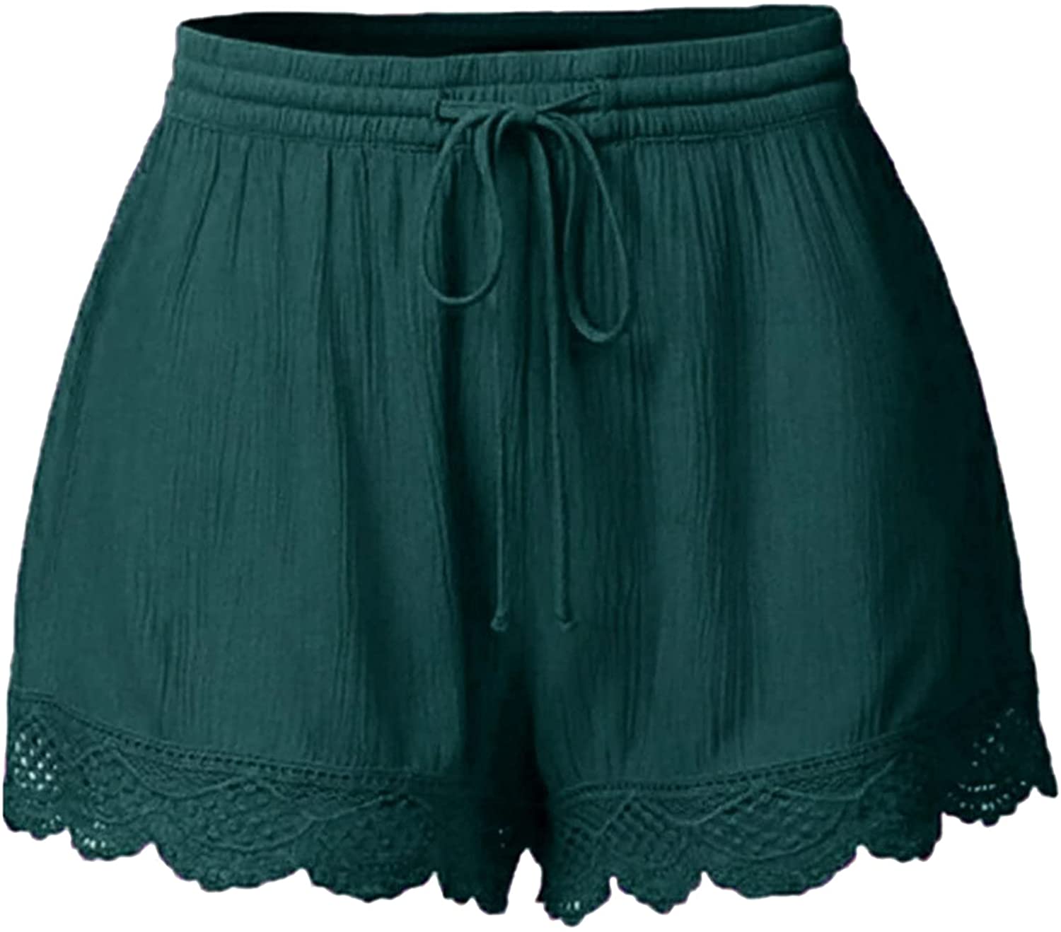 FNJJLU Women Shorts High Waist Loose Fit Yoga Fitness Shorts Comfy Workout Gym Shorts with Drawstrin